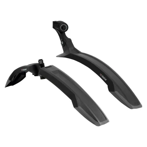 Zefal Deflector 60 Set - Fahrrad-Schutzblech für Mountainbikes - Fahrradschutzbleche mit werkzeugfreier Steckmontage, ideal für 26-27,5 Zoll Räder. Robustes Design in Schwarz schützt vor Schmutz und Wasser.