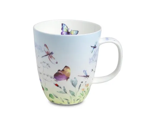 TeaLogic Tasse Papillon Henkelbecher Fine Bone China 0,4L, 1-tlg.