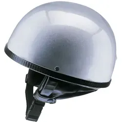 Redbike RB-500 Jethelm XXL - Silber - Stylischer Jethelm aus Fiberglas mit komfortablem Textil-Innenfutter und praktischer Brillenschlaufe. Ideal für Oldtimer-Liebhaber und den individuellen Stil.