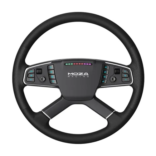 Moza TSW Truck Wheel (PC) (RS060) - Hochwertiges Gaming Zubehör - VR Gaming Zubehör für ein realistisches Fahrerlebnis, ideal für Truck-Simulationen und leidenschaftliche Gamer.