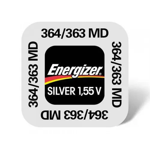 1x Energizer 364 / 363 Uhrenbatterien 1,55 V SR621SW SR621W AG1 Knopfzelle