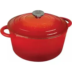 Kinghoff Emailierter Gusseisen Topf 24cm KH-1529 - Pfanne aus emailliertem Gusseisen, ideal für gleichmäßige Wärmeverteilung und für alle Herdarten geeignet, inklusive Induktion.