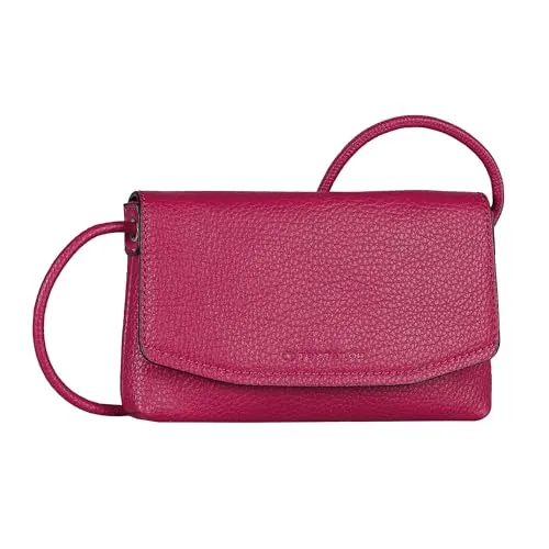 TOM TAILOR Rissa Flap Bag No Zip XS Umhängetasche in Fuchsia - Stylische XS Umhängetasche für Damen in leuchtendem Fuchsia, ideal für Freizeitaktivitäten. Mit Überschlagklappe und hochwertigem Außenmaterial aus Polyurethan, perfekt für den täglichen Gebrauch.