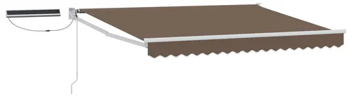 vidaXL Elektrische ausziehbare Markise Taupe - Moderne elektrische Markise für deinen Außenbereich. Mit Solarpanels und Fernbedienung bietet sie einfachen Bedienkomfort und stilvollen Schatten. Ideal für Terrassen und Pools, robust und pflegeleicht.