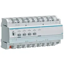 Hager TYA664BN Universal-Dimmaktor 4fach KNX - Smart Home Dimmaktor für KNX-Systeme, 4x600W, ideal für ESL/LED, mit automatischer Lastart-Erkennung und Optimierung für perfekte Lichtsteuerung.