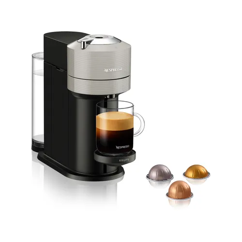 Nespresso Krups XN910B Vertuo Next Kaffeekapselmaschine - 1-Tassen-Kaffeemaschinen mit 6 Tassengrößen, automatischer Kapselerkennung und 54 % recyceltem Kunststoff für ein umweltfreundliches Kaffeevergnügen.