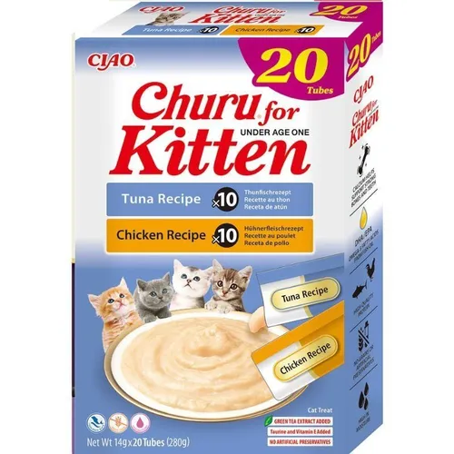 INABA Kitten Chicken and tuna - Katze behandeln - 20x14g INABA 4262365731395