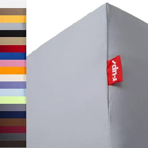 r-up Spannbettlaken 200x220-220x240 cm, 35 cm Höhe - Hochwertiges Spannbettlaken aus 95% Baumwolle, 5% Elastan für perfekten Halt, ideal für hohe Matratzen bis 35 cm. Inklusive praktischer Orientierungshilfe durch r-up-Label!