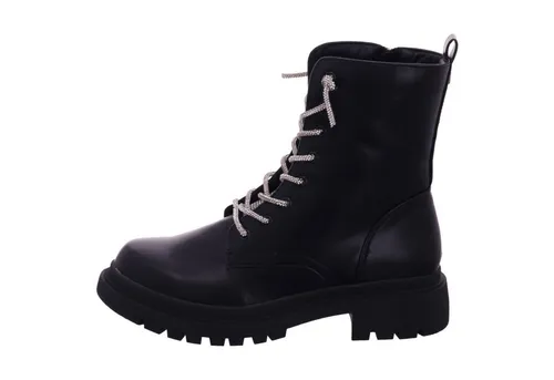 La Strada Damen Schnürstiefel Schwarz, Größe 40 - Wanderschuhe mit rutschhemmender Laufsohle und praktischem Innenreißverschluss. Die bequeme Memory-Foam-Decksohle passt sich perfekt an und sorgt für optimalen Tragekomfort.