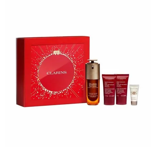 CLARINS Double Serum & Multi-Intensive X-Mas Set - Exklusives Set mit Double Serum und Multi-Intensive Pflege für strahlende Haut. Ideal für die tägliche Hautpflege und die Unterstützung der Hautfunktionen. Perfekt als Geschenk oder für die eigene Verwöhnung!