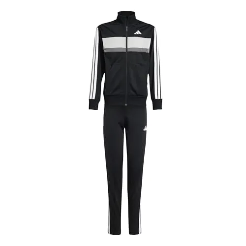 ADIDAS SPORTSWEAR J 3S TIBERIO TS Trainingsanzug für Kinder - Sportliche Trainingsbekleidung aus 100% Polyester mit CLIMACOOL-Technologie für optimales Feuchtigkeitsmanagement und angenehmen Tragekomfort bei jeder Aktivität.