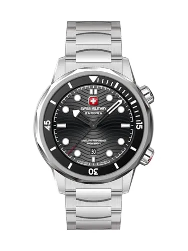 Swiss Military Hanowa Quarzuhr Breakwater - 30 ATM Wasserdicht - Elegante Quarzuhr mit Saphirglas und Datumsanzeige, ideal für den täglichen Einsatz. Hohe Wasserbeständigkeit bis 30 bar für vielseitige Aktivitäten.