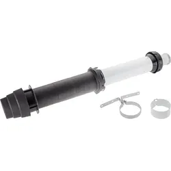 Vaillant Senkrechte Dachdurchführung schwarz Ø 60/100 PP - Zubehör für Klima & Heizen, ideal für raumluftunabhängige Betriebsweise mit einfacher Installation durch Flach- und Schrägdach.