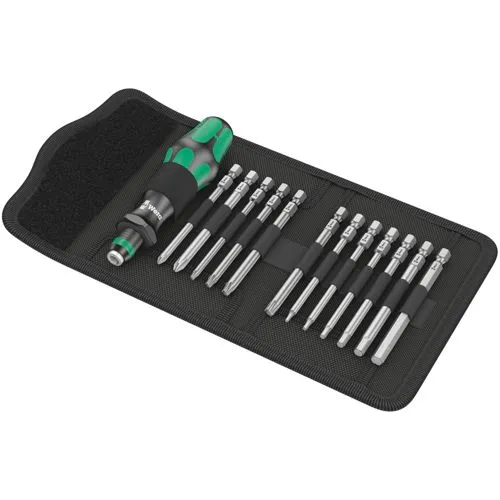 Wera 05004171001 Bicycle Set 2 - 13-teiliges Fahrrad Schraubendreher Set, kompakt und ideal für mobile Reparaturen