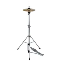 XDrum Junior HiHat inkl. Becken - Zubehör für Schlaginstrumente, kompaktes und leichtes Design mit höhenverstellbarem, zusammenklappbarem Stativ für junge Musiker.