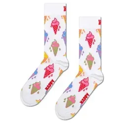 Happy Socks Fun Ice Cream Sock Weiß Baumwolle Gr 41/46
