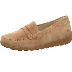 Waldläufer Komfort Slipper H-LUCY Damen - Braun - 38,5 EU - Der bequeme Waldläufer Slipper 'H-LUCY' überzeugt mit hochwertigem Velourleder und herausnehmbarer Decksohle. Ideal für stilvolle Alltagslooks, bietet er optimalen Tragekomfort und einfache Handhabung.