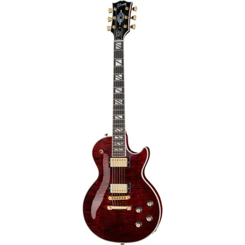 Gibson Les Paul Supreme Wine Red - Gitarren; Hochwertige SC-Style E-Gitarre mit AAA Ahorn-Decke und Burstbucker Pro Tonabnehmern für herausragenden Klang und Spielkomfort.