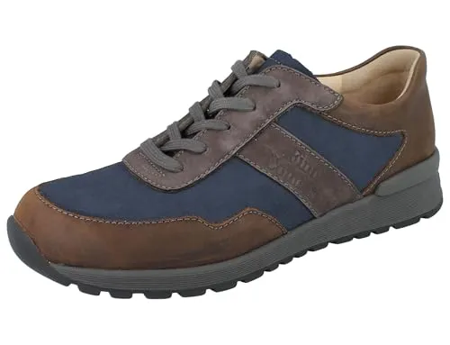 Finn Comfort Herren Schnürschuhe Prezzo Blau 44 EU - Sportlicher Herrensneaker mit herausnehmbarem Fußbett für individuellen Komfort. Ideal für normal breite Füße und perfekt für den Alltag.