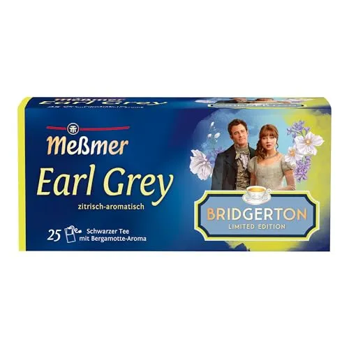 Meßmer Earl Grey x Bridgerton Limited Edition | Feiner Schwarztee mit Bergamotte-Aroma | 25 Teebeutel