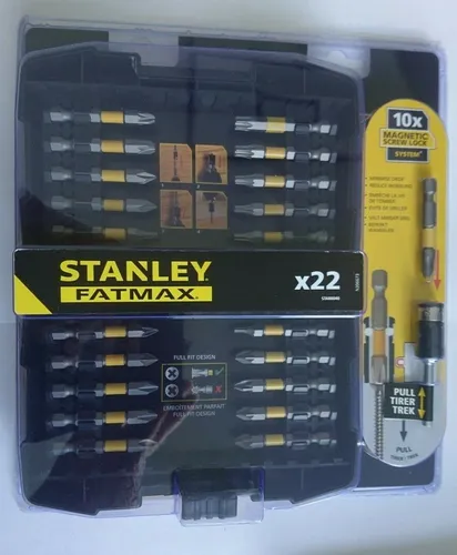 Stanley Fatmax 22-teiliges Bit-Set Torx Kreuzschlitz Schlitz
