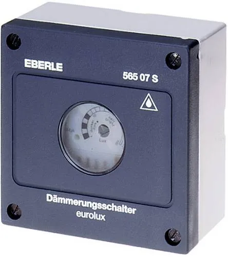 Eberle Controls DAE 565 08 Dämmerungsschalter - Smart Home Dämmerungsschalter für präzise Steuerung von Beleuchtungsanlagen, schützt vor Fehlfunktionen durch kurzzeitige Helligkeitsänderungen und bietet hohe Schaltleistung bis 2500 W.