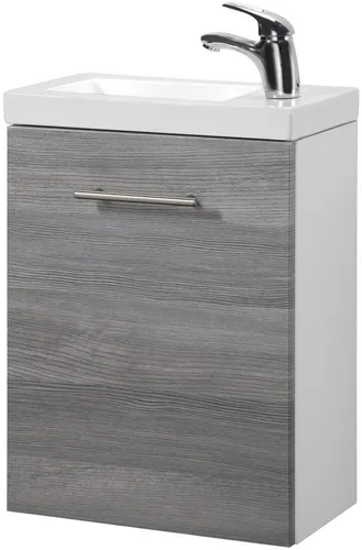 welltime Waschtisch-Set Trento, verschiedene Ausführungen und Farben, BxTxH: 40x23x56 cm, Gästebad SlimLine, Waschplatz