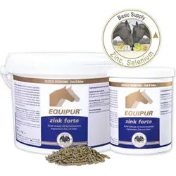Vetripharm Equipur Zink forte 3 kg Eimer - Pferdefutter mit hochwertigem Zink, unterstützt die Hautgesundheit und das Wohlbefinden Ihres Pferdes.