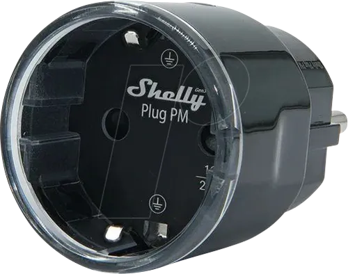 Shelly Plug PM Gen3 - Intelligente Steckdose - Die Shelly Plug PM Gen3 ist eine smarte Steckdose mit Energieüberwachung. Perfekt für die Automatisierung von Geräten und zur individuellen Steuerung per App.