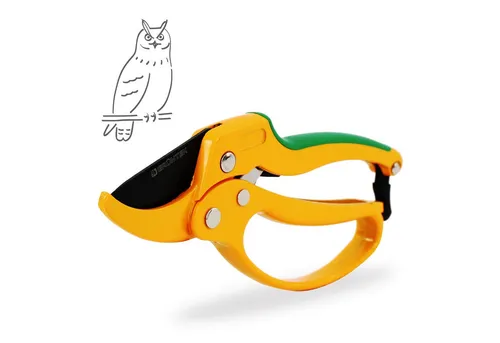 GRÜNTEK Gartenschere Amboss Ratschen Strauchschere UHU 205 mm, bequem praktische Baumschere, (für trockenes, festeres Holz bis 24 mm Durchmesser), mit automatischer Ratschenfunktion, ergonomische Form, Klinge 50 mm