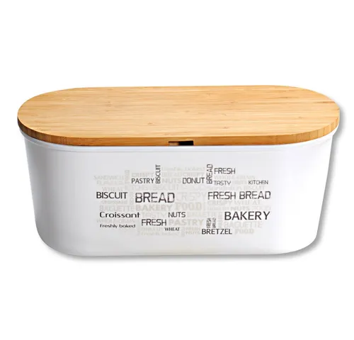 KESPER® Brotkasten Brotbox mit Schneidebrett-Funktion - Praktische Brotbox aus hochwertigem Kunststoff mit FSC®-zertifiziertem Holzdeckel, der auch als Schneidebrett genutzt werden kann. Ideal für frisches Brot und Gebäck, pflegeleicht und stilvoll.