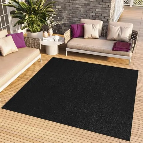 TAPISO Mono Quadrat Teppich 200 x 200 cm - Modern und UV-beständig - Der TAPISO Mono Teppich bringt Stil in jeden Raum. Mit UV-beständigen Eigenschaften ideal für drinnen und draußen. Strapazierfähiges Material sorgt für Langlebigkeit und Pflegeleichtigkeit.