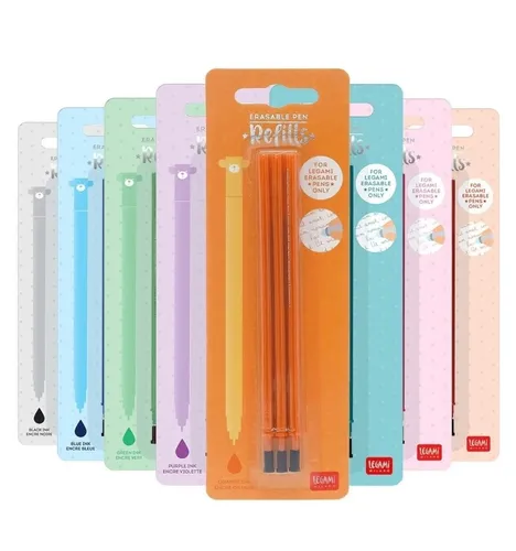 Legami - Nachfüllpatrone TÜRKIS-Turquoise für Löschbare Gelstifte - NEU & OVP
