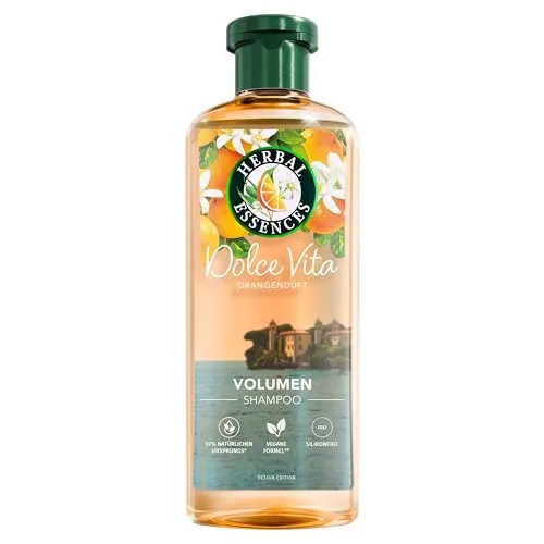 Herbal Essences Dolce Vita Shampoo - Shampoo für glänzendes Haar, mit natürlichen Inhaltsstoffen für ein frisches und belebendes Duscherlebnis.