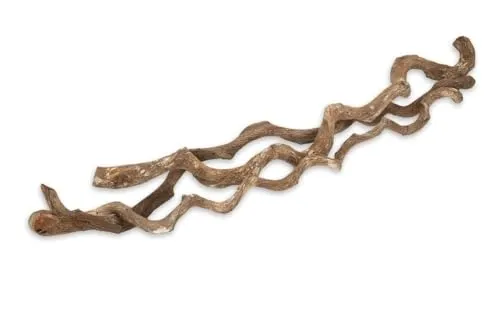 NaDeco Bastelnaturmaterial Drachen Liane natur 3 Stück ca. 100cm - Bastelzubehör aus unbehandeltem Rattan, ideal für Dekoration, Terrarien und kreative Projekte. Jede Liane ist flexibel und vielseitig einsetzbar.