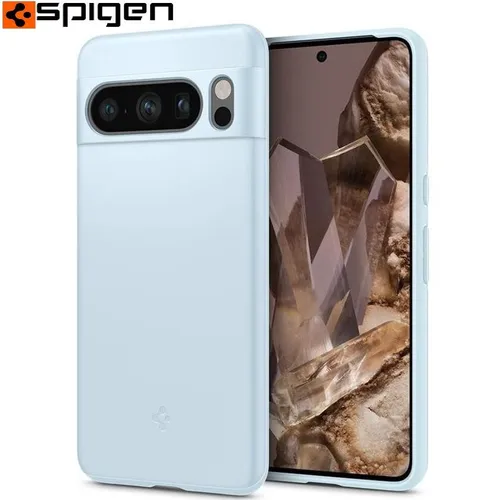 Handyhülle für Google Pixel 8 Pro Spigen Case Schutztasche Cover Futeral Blau