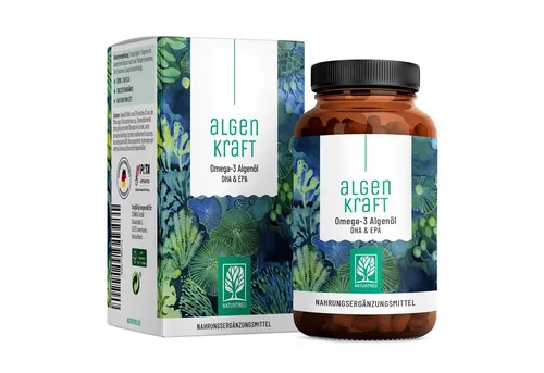 Algenkraft Omega 3 Algenöl Kapseln 60 St - Arzneimittel - Rezeptfreies Omega 3 Algenöl für eine gesunde Herzfunktion und optimale Nährstoffversorgung, vegan und nachhaltig.