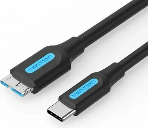 Vention USB-C to Micro USB-B 3.0 2A Cable 0.5M Black