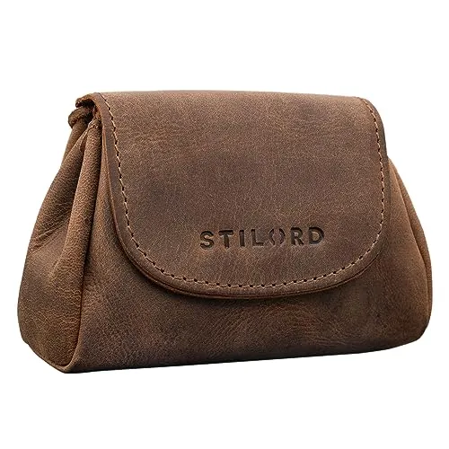 STILORD 'Bronn' Lederbeutel – Vintage Kleingeldbörse aus Echtleder - Der 'Bronn' Lederbeutel vereint hochwertiges Echtleder mit zeitlosem Vintage-Charme. Ideal für Münzen, Scheine und mehr – perfekt für stilvolle Abenteuer!