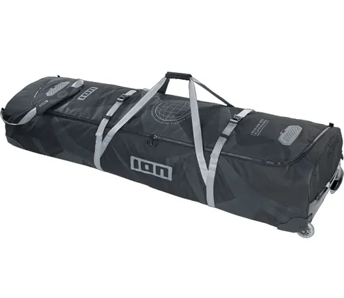 ION GEARBAG TEC Boardbag 2025 black - 186 - Boardbag mit reichlich Stauraum für Wing Foil- oder Kite-Ausrüstung, aus 100 % recyceltem PET, umweltfreundlich und strapazierfähig, ausgestattet mit stabilen Rädern und einem praktischen Sherpa-Gurt.