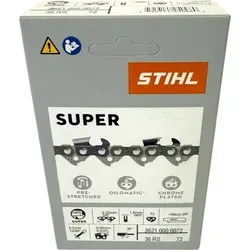 Stihl Sägekette 3/8 1,6 72 TG 50 cm - 36RS Rapid Super Vollmeißelkette - Sägeketten für präzise Schnitte, 72 Treibglieder, kompatibel mit STHIL, ideal für professionelle Anwendungen und effizientes Arbeiten.