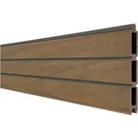 GroJa Einzelprofil Solid Rhombus 180 cm x 30 cm Teak Co-Extrudiert - Individuelles Einzelprofil für Sichtschutz im Garten, 180 cm x 30 cm, aus langlebigem Co-Extrudiertem Teak. Leichtes Design mit großer Dekorvielfalt für eine ansprechende Gestaltung.