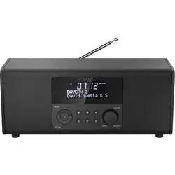Hama Digitalradio DR1400 - DAB/DAB+/FM Radio-Wecker mit 2 Alarmzeiten, Snooze und 30 Favoritenspeicher für perfekten Klang und Komfort