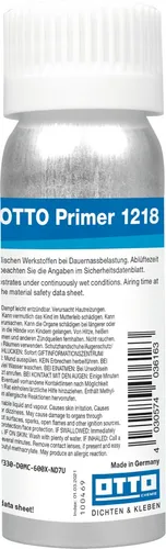 OTTO Primer 1218 1000 ml Silicon-Dauernass-Primer F�r Ottoseal S18 S27 S70 S140