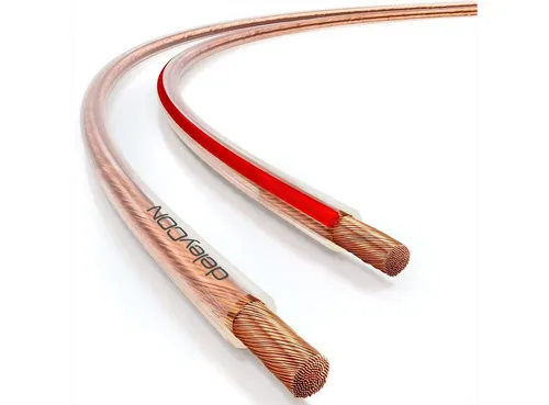 deleyCON deleyCON 10m Lautsprecherkabel 2x 2,5 mm² reines Kupfer OFC Speaker Audio-Kabel