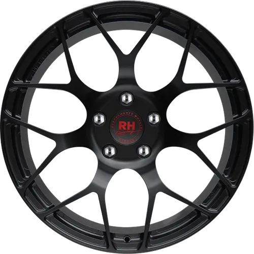 RH Alurad RS One Racing Schwarz 12x20" ET48 - Felgen aus Aluminium im sportlichen Y-Speichen-Design, perfekt für hochwertige Racing-Fahrzeuge und optimales Fahrverhalten.
