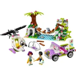 LEGO Friends Rettung auf der Dschungelbrücke 41036 - LEGO® Set für abenteuerliche Tierrettung: Rette das Bärenjunge mit Hubschrauber und Geländewagen. Enthält 2 Spielfiguren und spannende Zubehörteile für kreative Spielmomente!
