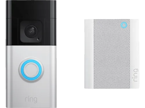 Ring Video Doorbell+ Chime (2nd Gen) - Türklingelanlagen: Kabellose IP-Video-Türsprechanlage mit HD-Video und Gegensprechfunktion für mehr Sicherheit und Komfort.
