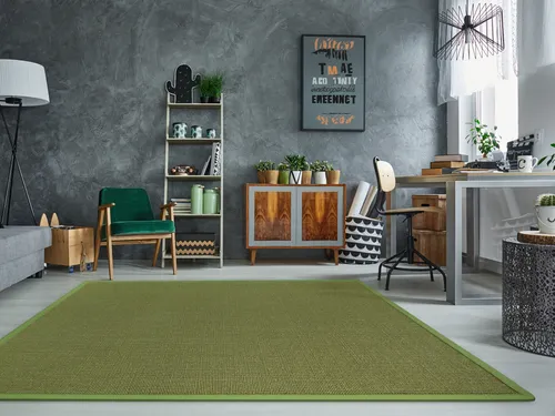 Dekowe Sisalteppich Mara S2 - Rechteckig mit Bordüre, 5 mm Höhe - Hochwertiger Sisalteppich aus 100% Sisal für ein natürliches Wohnambiente. Strapazierfähig, pflegeleicht und ideal für jeden Raum. Genießen Sie zeitlose Eleganz und verbessern Sie das Raumklima.
