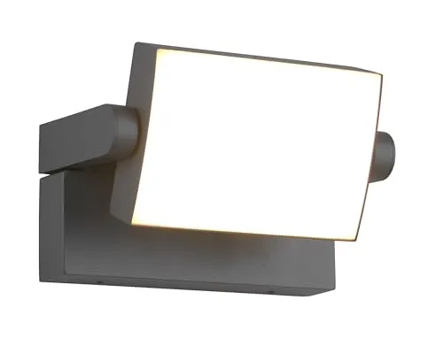 Trio T246860142 LED Außenwandleuchte KANSAS – 10W, 1000lm, 3000K - LED-Außenwandleuchte KANSAS von Trio: Minimalistisches Design, IP54-Schutz gegen Staub und Spritzwasser, ideal für Gärten und Terrassen. Energieeffizient und langlebig mit 5-Jahres-Garantie.